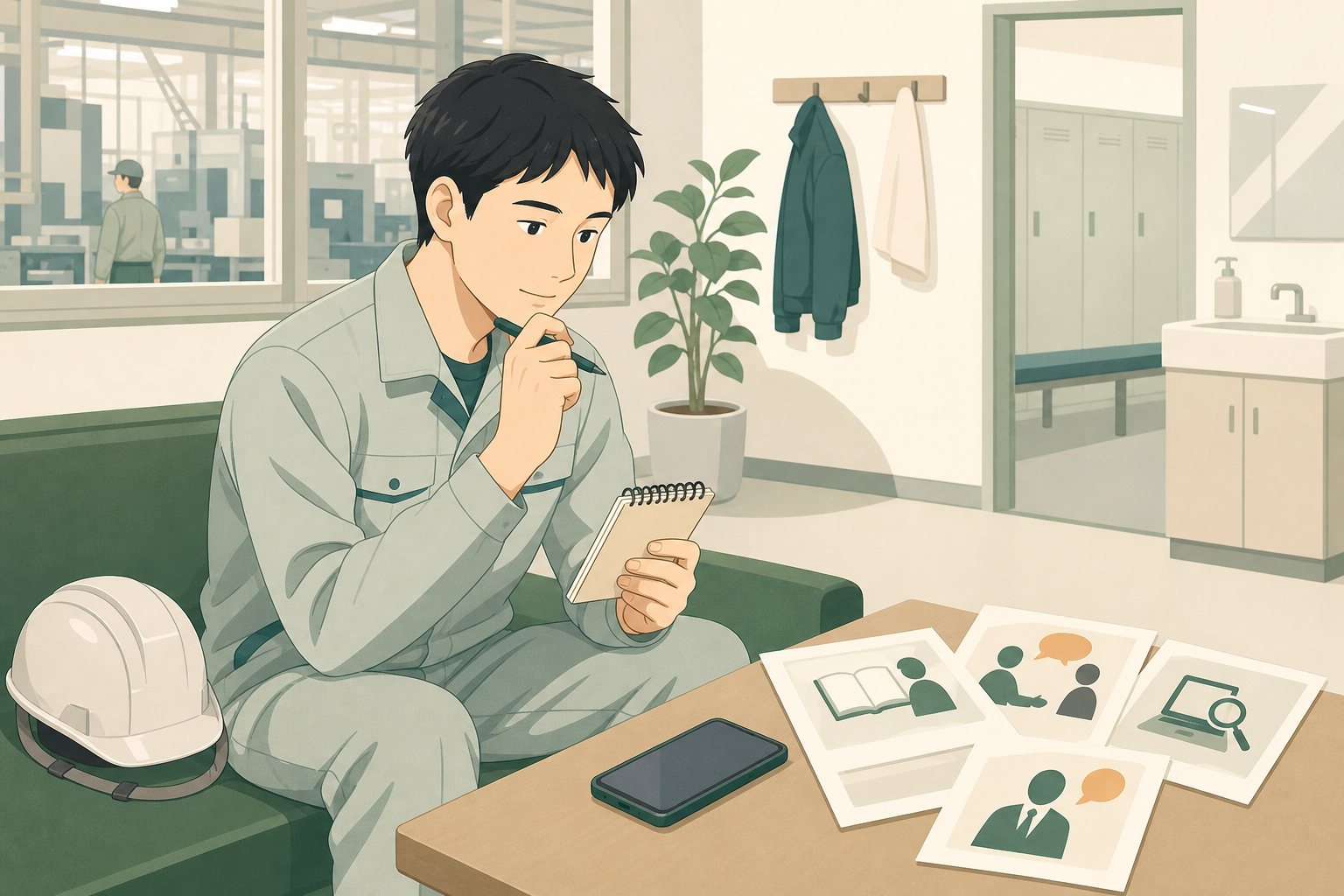 今の自分にできる一歩を選ぼうの内容を表すイラスト