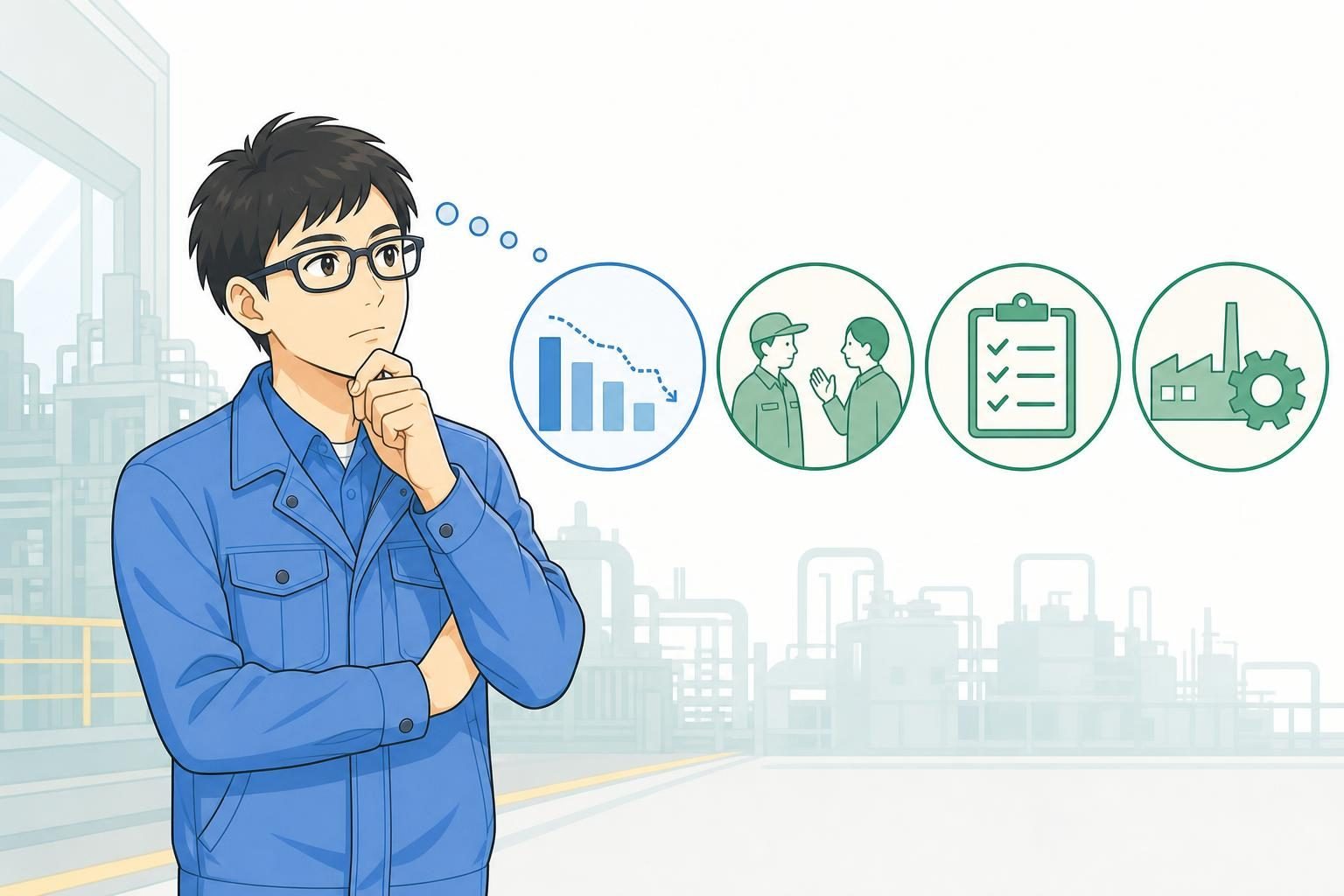 会社が潰れる前兆は一つだけでは判断できませんの内容を表すイラスト