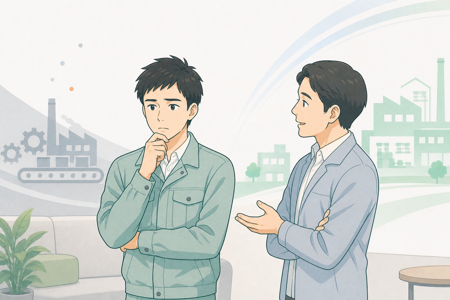 環境を変えたほうがよいサインの内容を表すイラスト