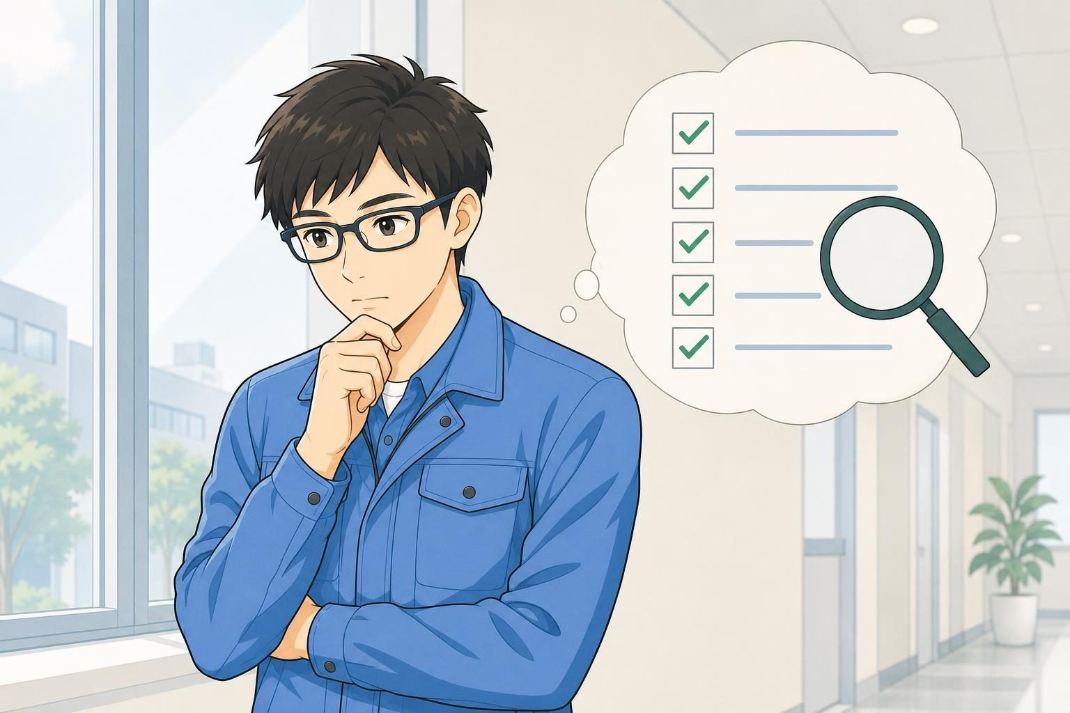 提出前は5つの失敗を避けて一項目ずつ確認するの内容を表すイラスト