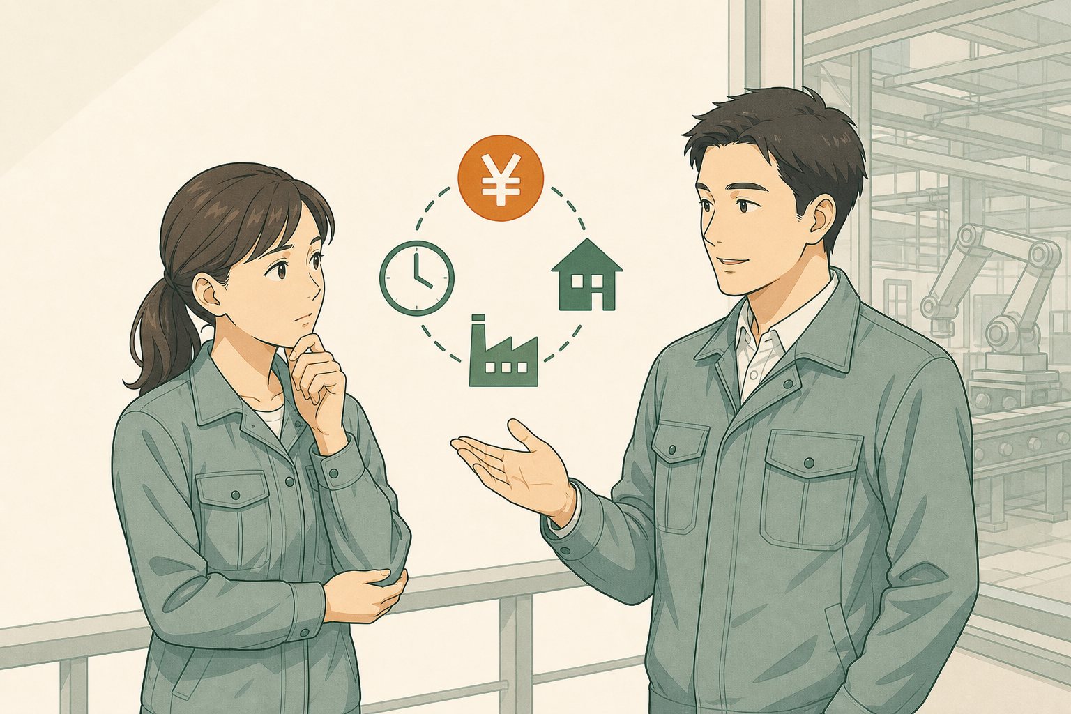 給料だけで転職を決めないほうがいい理由の内容を表すイラスト