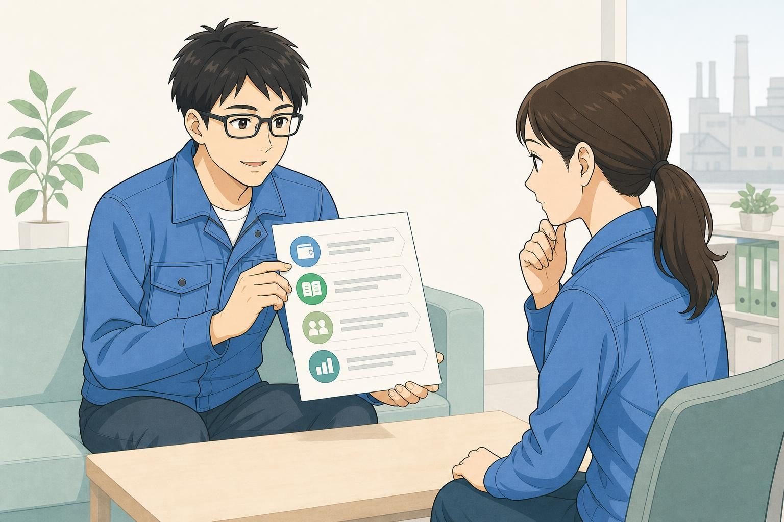 現職で上がる余地を見極める確認順序の内容を表すイラスト