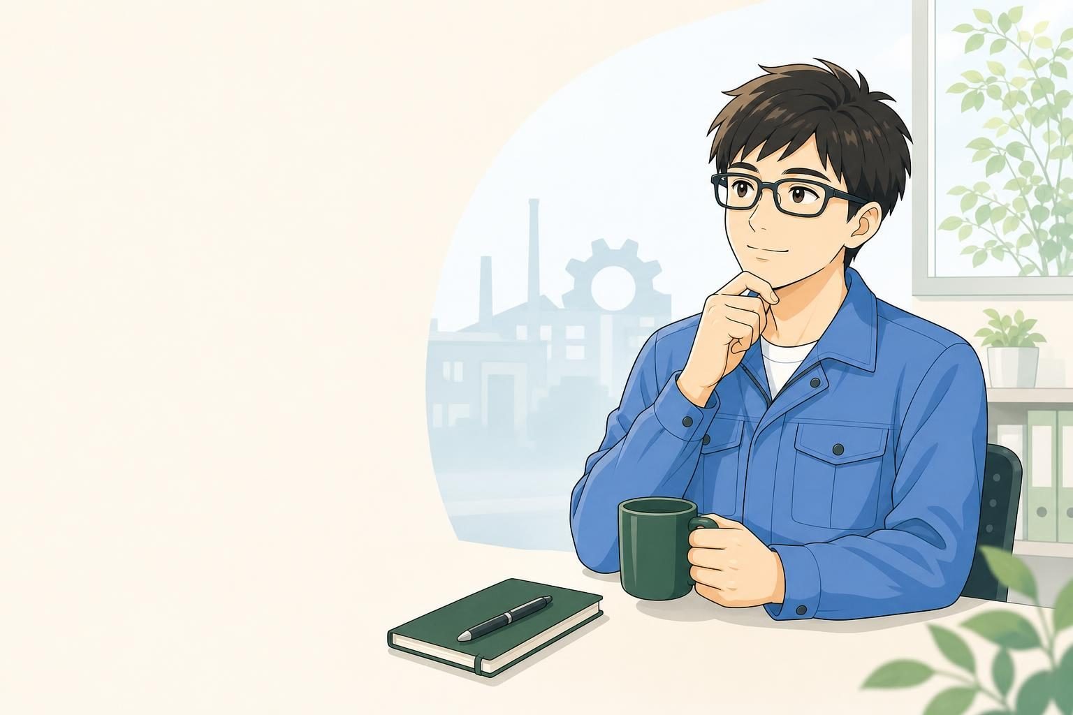 製造業で昇給しない原因は?給与の見方と現職・転職の判断軸のまとめを表すイラスト