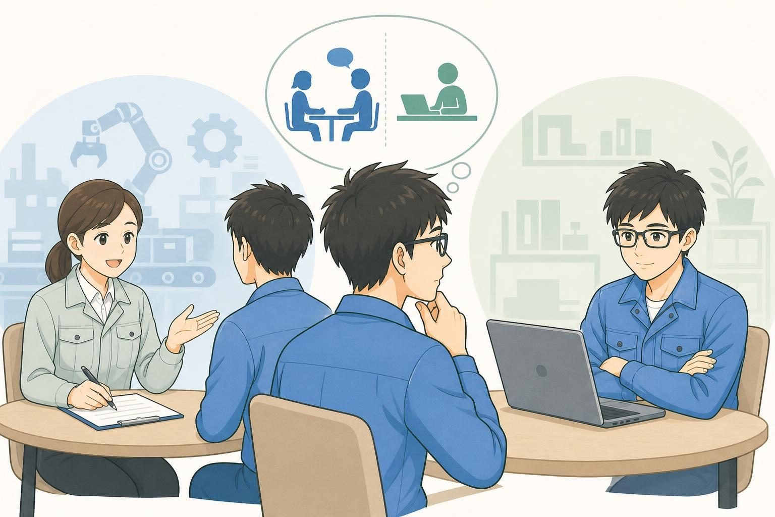 マイナビ転職AGENTが向いている人・向いていない人の内容を表すイラスト