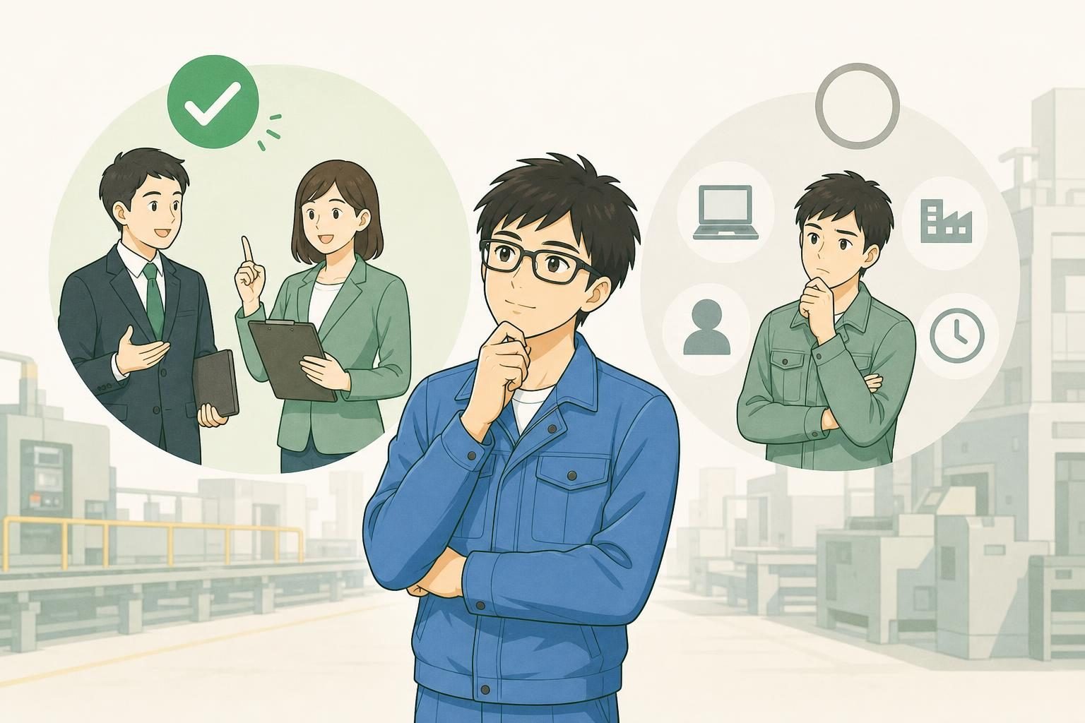 マイナビ転職AGENTは自分に必要な支援で判断しようの内容を表すイラスト