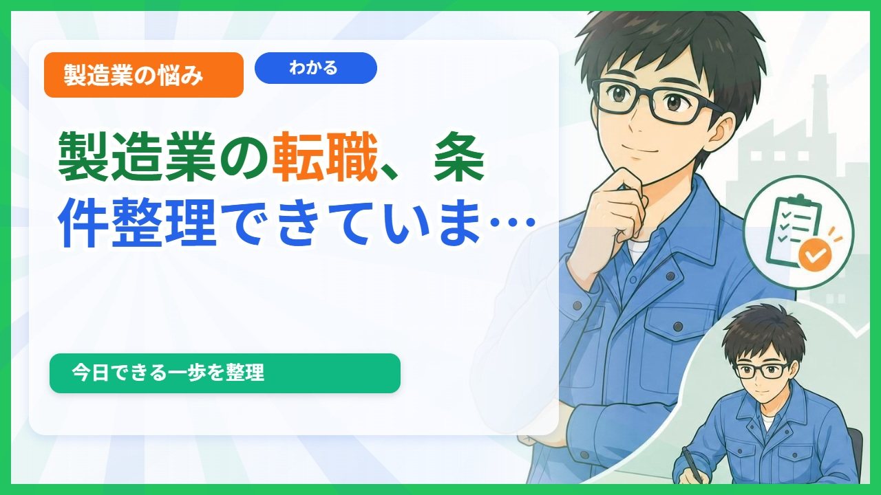 マイナビ転職AGENTの口コミ・評判は？製造業の向き不向きと使い方のアイキャッチ画像