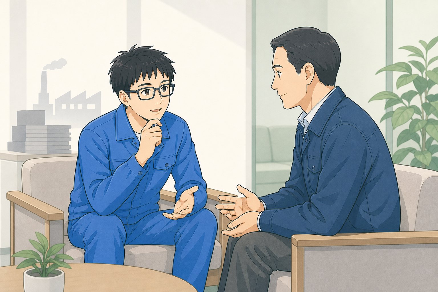今の会社で残業を減らす方法の内容を表すイラスト