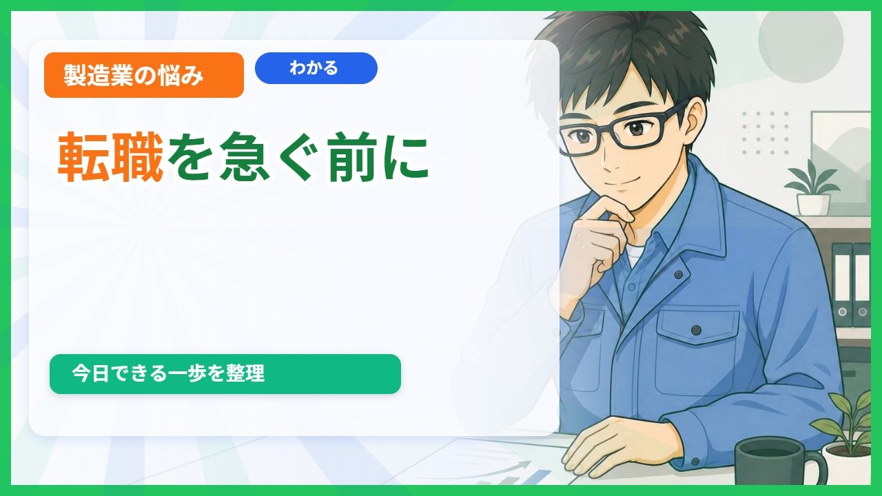 転職しないほうが良いのはどんな状態？後悔を防ぐ4段階の判断基準のアイキャッチ画像