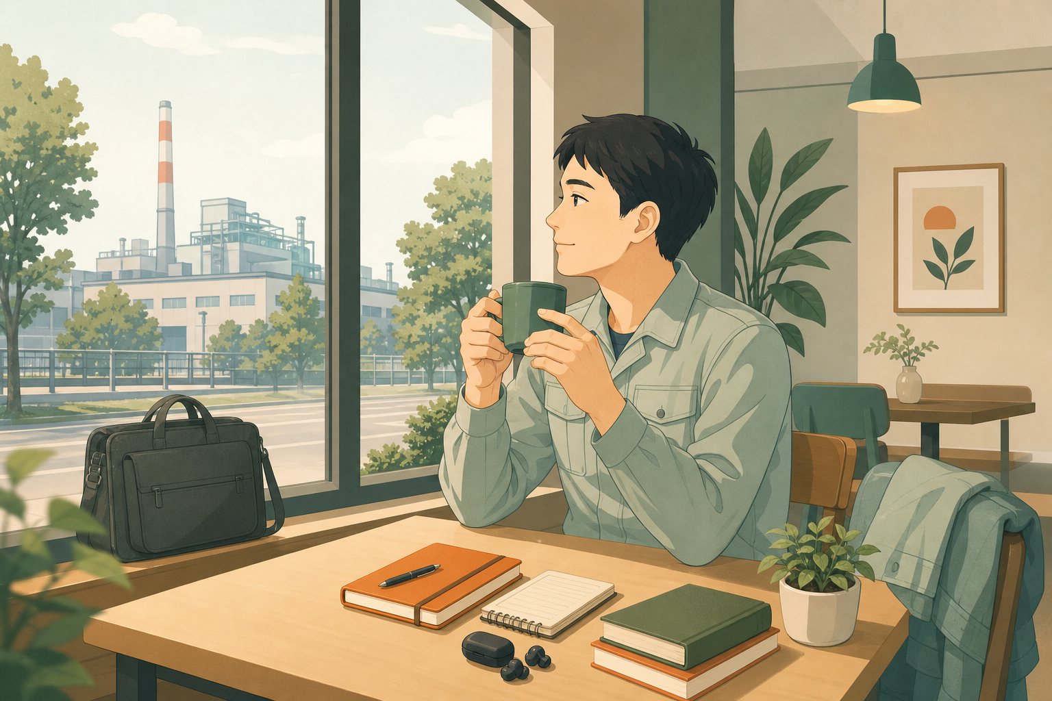 職場以外の居場所を持とうの内容を表すイラスト